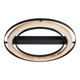 Luminosa Lighting Luminosa Rilas Integrated Led Semi Flush Ceiling Light Black Led 3000K - thumbnail 2