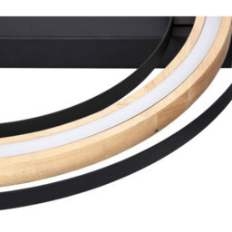 Luminosa Lighting Luminosa Rilas Integrated Led Semi Flush Ceiling Light Black Led 3000K - thumbnail 4