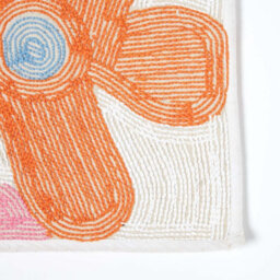 Homescapes Cotton Tufted Multi Colour Floral Children Rug - thumbnail 4