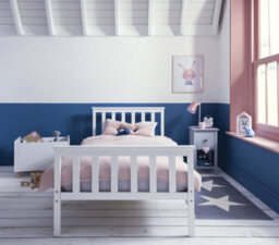 Nöa & Nani Noa & Nani Single Bed With Pull Out Spacesaver Trundle In Classic White Dorset - thumbnail 3