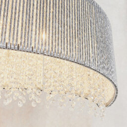 Luminosa Lighting Luminosa Galina 8 Light Ceiling Pendant Chrome Plate & Clear Crystal, G9 - thumbnail 3