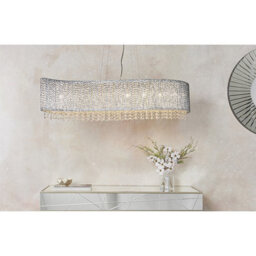 Luminosa Lighting Luminosa Galina 8 Light Ceiling Pendant Chrome Plate & Clear Crystal, G9 - thumbnail 2