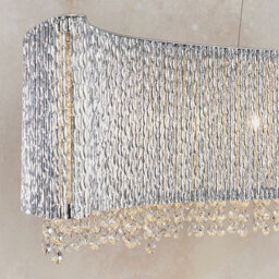 Luminosa Lighting Luminosa Galina 8 Light Ceiling Pendant Chrome Plate & Clear Crystal, G9 - thumbnail 4
