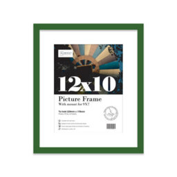 "12X10"" Green Frame With Mount For 9X7"" Pictures 20mm Thin Edge Portrait And Landscape Display With Wall Hooks And Kickstand" - thumbnail 1