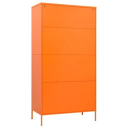 Vidaxl Wardrobe Orange 90X50X180 Cm Steel - thumbnail 5
