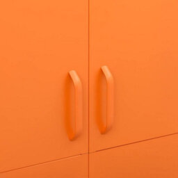 Vidaxl Wardrobe Orange 90X50X180 Cm Steel - thumbnail 7