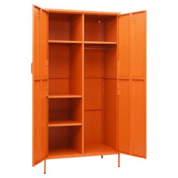 Vidaxl Wardrobe Orange 90X50X180 Cm Steel - thumbnail 6