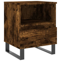 Berkfield Bedside Cabinets 2 Pcs Smoked Oak 40X35X50 Cm Engineered Wood - thumbnail 5