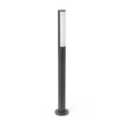 Luminosa Lighting Luminosa Beret Led Outdoor Tall Bollard Light Dark Grey Ip54 - image 1