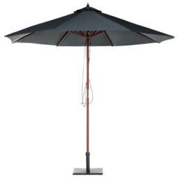 Beliani Market Parasol 270 Cm Toscana Dark Grey - thumbnail 5