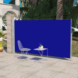 Berkfield Patio Terrace Side Awning 160 X 300 Cm Blue - thumbnail 1