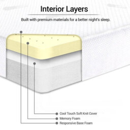 "istyle mode 8"" Hybrid Orthopaedic Memory Foam Mattress, Single(90X190Cm)" - thumbnail 3