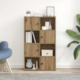 Berkfield Durable Bookcase Artisan Oak 60X24X101.5 Cm Engineered Wood - thumbnail 3
