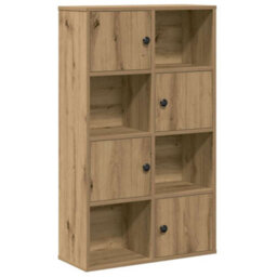 Berkfield Durable Bookcase Artisan Oak 60X24X101.5 Cm Engineered Wood - thumbnail 1