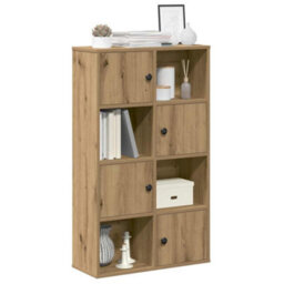 Berkfield Durable Bookcase Artisan Oak 60X24X101.5 Cm Engineered Wood - thumbnail 2