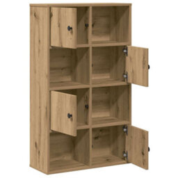 Berkfield Durable Bookcase Artisan Oak 60X24X101.5 Cm Engineered Wood - thumbnail 5