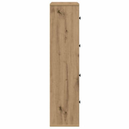 Berkfield Durable Bookcase Artisan Oak 60X24X101.5 Cm Engineered Wood - thumbnail 6