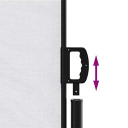 Walplus Retractable Side Awning Garden Sun Shade Canopy Gazebo For Back Door, Porch, Patio White 100X300 Cm - thumbnail 6