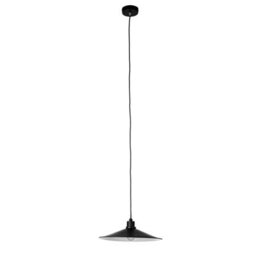 Orsina Black & White Dome Pendant Light, Stylish Ceiling Lighting For Bedroom, Sleek Hanging Lamp With Uk Fittings - thumbnail 1