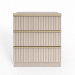 Green 3 Drawer Chest Of Drawers Bedroom Storage Unit - thumbnail 3