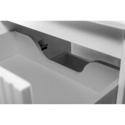 Heze Furniture Flow Wall-Mounted 2 Drawer Bathroom Vanity Cabinet With Basin 80Cm - White - thumbnail 6