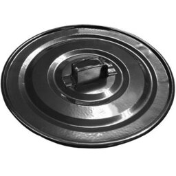 Ketobarrow Black Ash Bin Bucket With Flat Lid & Handles For Fireplaces Fire Pits Wood Coal Burning Stove Metal Charcoal Box - thumbnail 6