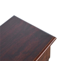 Artisan Furniture Solid Wood Turned Occasional Table, 1 Drawer And 2 Shelves, Dark Brown - thumbnail 6