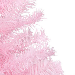 Berkfield Artificial Christmas Tree With Leds&ball Set Pink 180 Cm Pvc - thumbnail 5