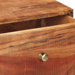 Berkfield Industrial Console Table 90X35X75 Cm Rough Acacia Wood - thumbnail 5