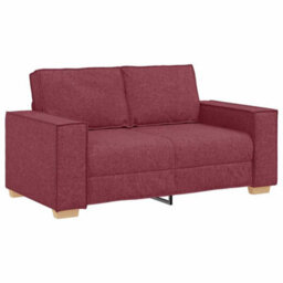 Vidaxl Sofa Set With Cushion 3 Pcs Wine Red 220 X 78 X 84 Cm Fabric - thumbnail 5