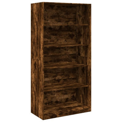 Berkfield Durable Wardrobe Smoked Oak 100X50X200 Cm Engineered Wood