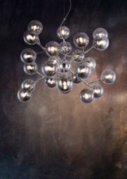 Luminosa Lighting Luminosa Dallas Ceiling Pendant Lamp Chrome, 24 Light, G9 - thumbnail 2