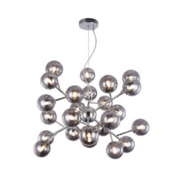 Luminosa Lighting Luminosa Dallas Ceiling Pendant Lamp Chrome, 24 Light, G9 - thumbnail 5
