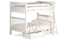 Amani Malvern White Bunk Bed - Convertable Into Two 4Ft Beds (Quad Sleeper) - thumbnail 6