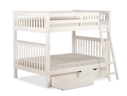 Amani Malvern White Bunk Bed - Convertable Into Two 4Ft Beds (Quad Sleeper) - thumbnail 7