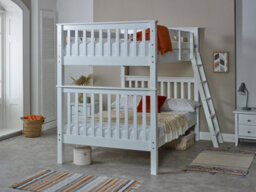 Amani Malvern White Bunk Bed - Convertable Into Two 4Ft Beds (Quad Sleeper) - thumbnail 3