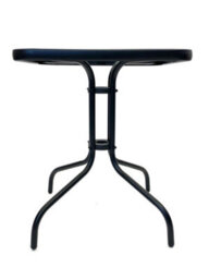 Black Rattan Balcony Set Square Glass Table & 2 Rattan Chairs Be Furniture - thumbnail 9