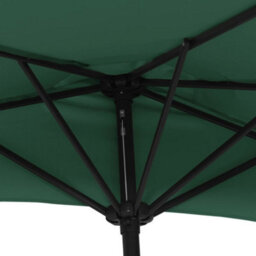 Berkfield Balcony Parasol With Aluminium Pole Green 300X150 Cm Half - thumbnail 6