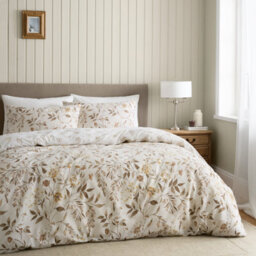 Catherine Lansfield Bedding Isadora Floral Reversible Duvet Cover Set With Pillowcases Natural - thumbnail 1