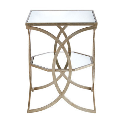 Orsina Elegant Cross Design Side Table, Sturdy Small Table For Livingroom, Durable Bed Side Table For Bedroom - image 1