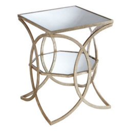 Orsina Elegant Cross Design Side Table, Sturdy Small Table For Livingroom, Durable Bed Side Table For Bedroom - thumbnail 2