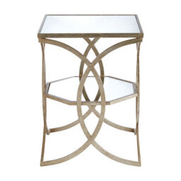 Orsina Elegant Cross Design Side Table, Sturdy Small Table For Livingroom, Durable Bed Side Table For Bedroom - thumbnail 1