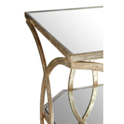 Orsina Elegant Cross Design Side Table, Sturdy Small Table For Livingroom, Durable Bed Side Table For Bedroom - thumbnail 3