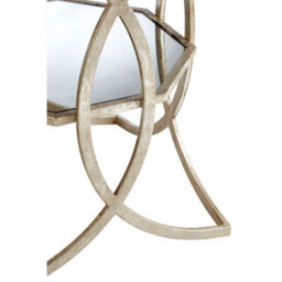 Orsina Elegant Cross Design Side Table, Sturdy Small Table For Livingroom, Durable Bed Side Table For Bedroom - thumbnail 4