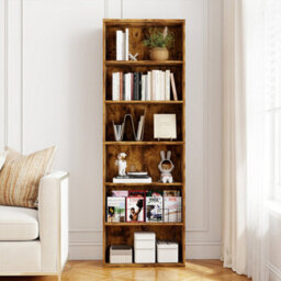 Levede 6 Tier Wooden Bookcase Storage Shelf Display Organizer Unit - thumbnail 1