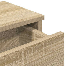 Berkfield Durable Wall Shelf With Drawers Sonoma Oak 100X37.5X19 Cm Engineered Wood - thumbnail 8
