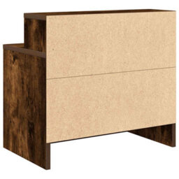 Berkfield Bedside Cabinet With Drawer Smoked Oak 51X31X47 Cm - thumbnail 7