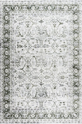 The Rugs Montana Green Traditional Area Rug And Runner Soft Durable Pet Friendly Easy To Clean Living Room Bedroom 4070Grn - image 1