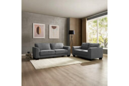 Home Detail Jada 2 Seater Sofa, Dark Grey Boucle Fabric - thumbnail 2