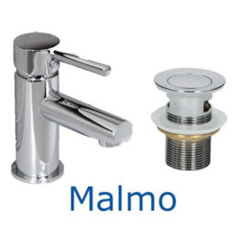 Affine 550mm Floorstanding Bathroom Vanity Unit & Basin Sink Gloss White Tap + Waste - thumbnail 5